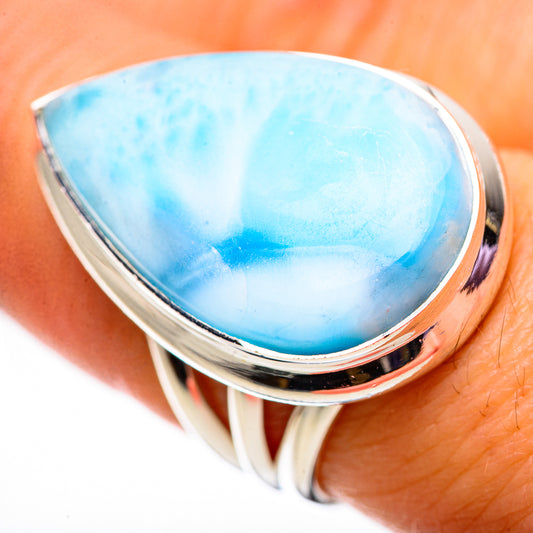 Larimar Rings handcrafted by Ana Silver Co - RING134092