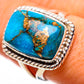 Blue Copper Composite Turquoise Rings handcrafted by Ana Silver Co - RING134093