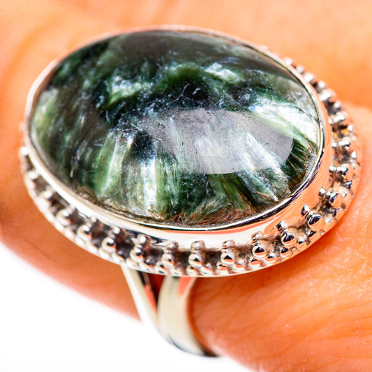 Seraphinite Rings handcrafted by Ana Silver Co - RING134101
