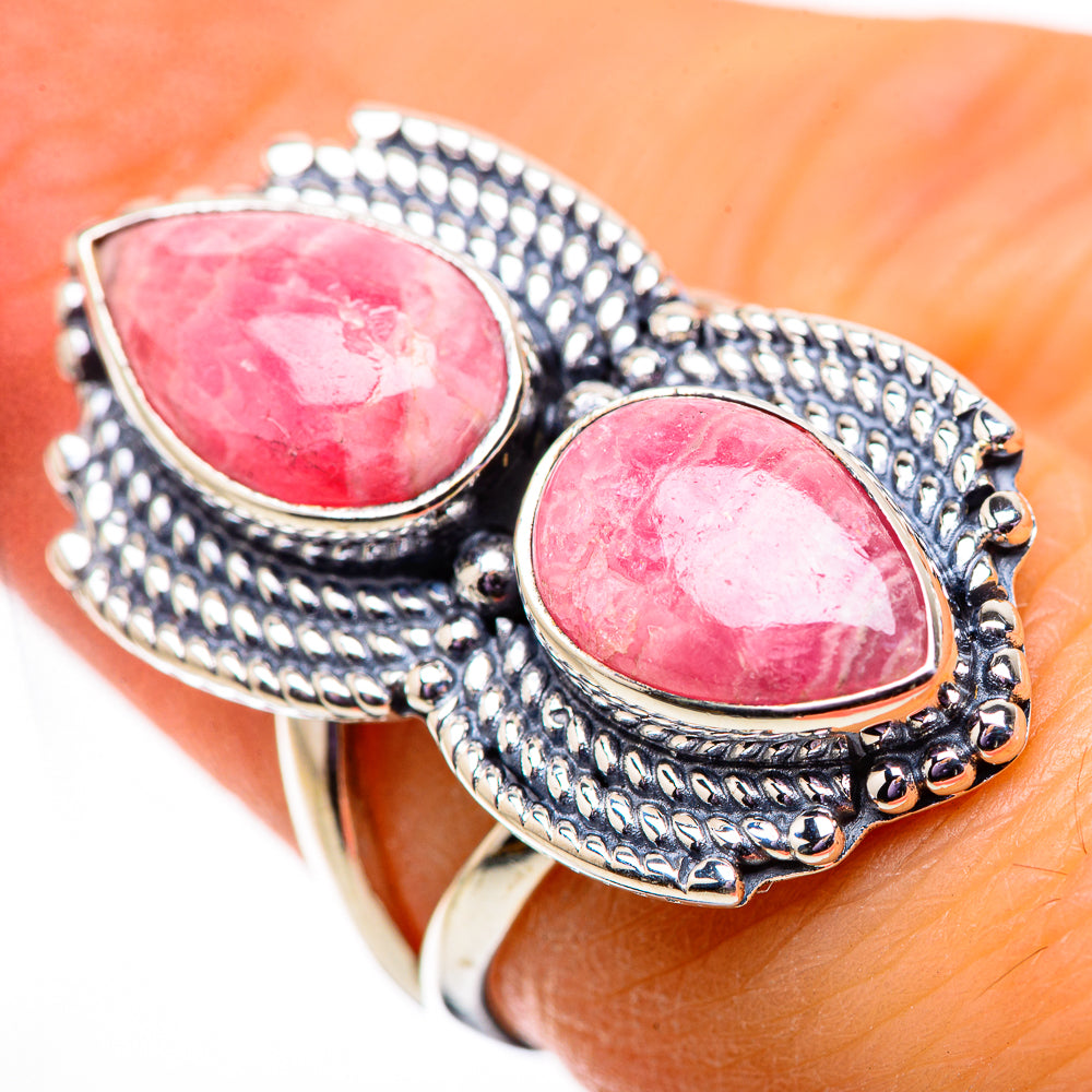 Rhodochrosite Rings handcrafted by Ana Silver Co - RING134103