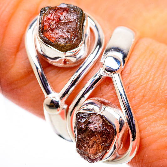 Watermelon Tourmaline Rings handcrafted by Ana Silver Co - RING134111