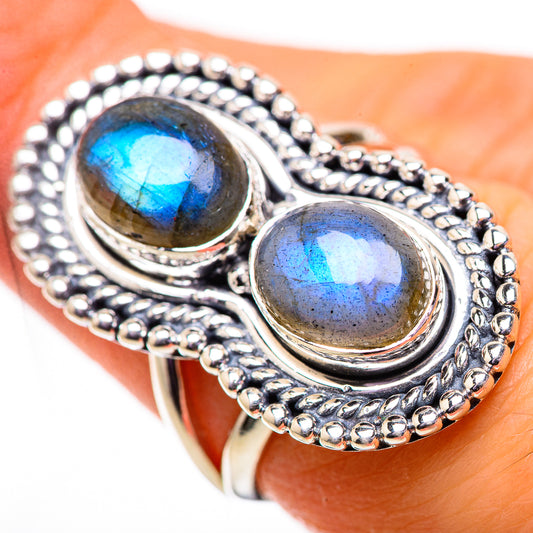 Labradorite Rings handcrafted by Ana Silver Co - RING134118