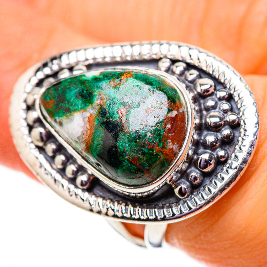 Malachite Rings handcrafted by Ana Silver Co - RING134125