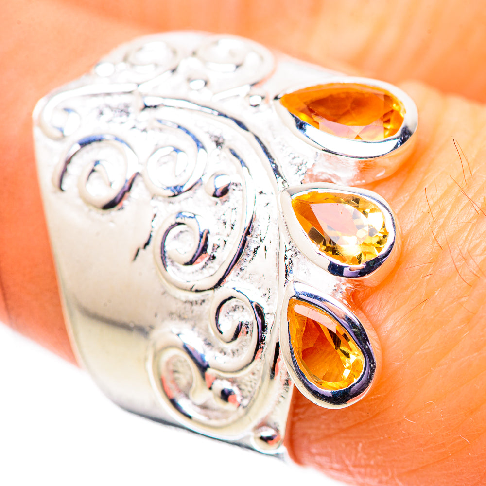 Citrine Rings handcrafted by Ana Silver Co - RING134128
