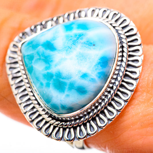 Larimar Rings handcrafted by Ana Silver Co - RING134140