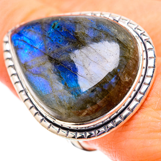 Labradorite Rings handcrafted by Ana Silver Co - RING134141