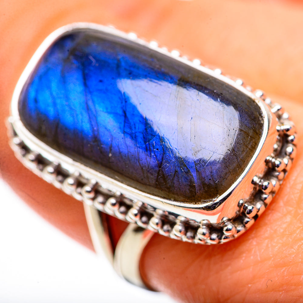 Labradorite Rings handcrafted by Ana Silver Co - RING134145