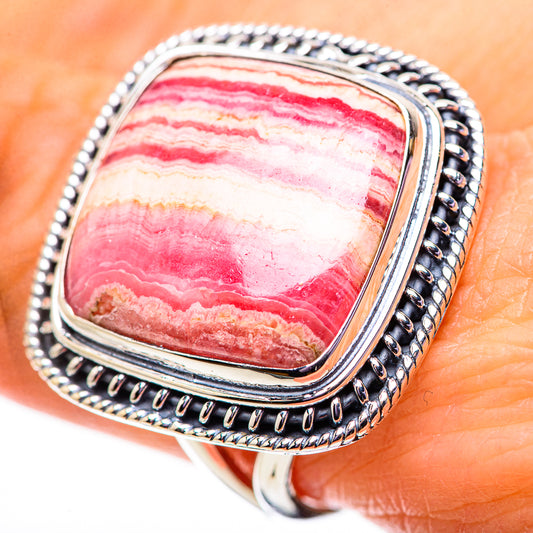 Rhodochrosite Rings handcrafted by Ana Silver Co - RING134150