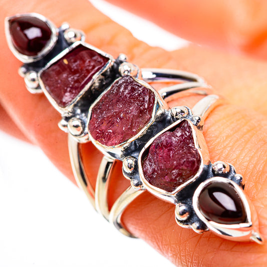 Pink Tourmaline Rings handcrafted by Ana Silver Co - RING134151