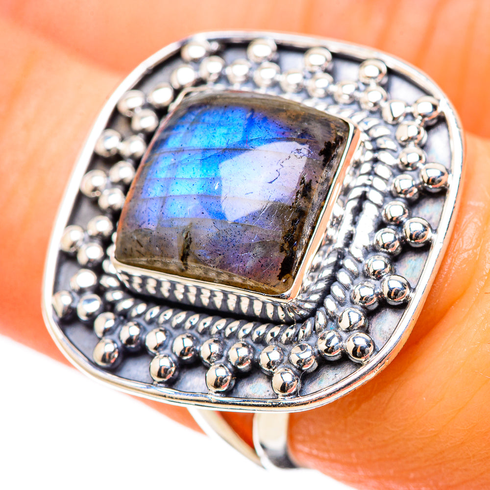 Labradorite Rings handcrafted by Ana Silver Co - RING134160