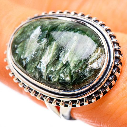 Seraphinite Rings handcrafted by Ana Silver Co - RING134170