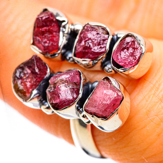 Pink Tourmaline Rings handcrafted by Ana Silver Co - RING134171