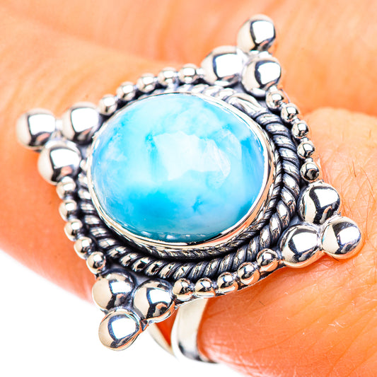 Larimar Rings handcrafted by Ana Silver Co - RING134184