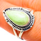 Lemon Chrysoprase Rings handcrafted by Ana Silver Co - RING134189