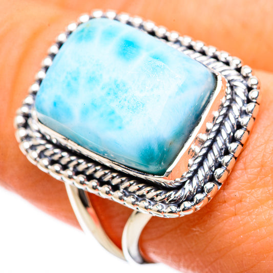 Larimar Rings handcrafted by Ana Silver Co - RING134204