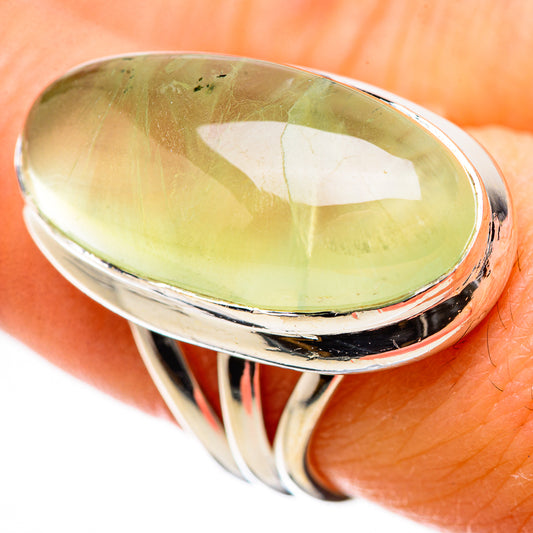 Prehnite Rings handcrafted by Ana Silver Co - RING134210