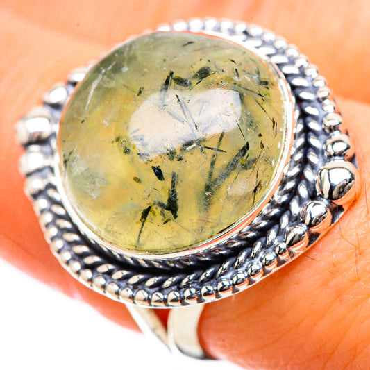 Prehnite Rings handcrafted by Ana Silver Co - RING134225