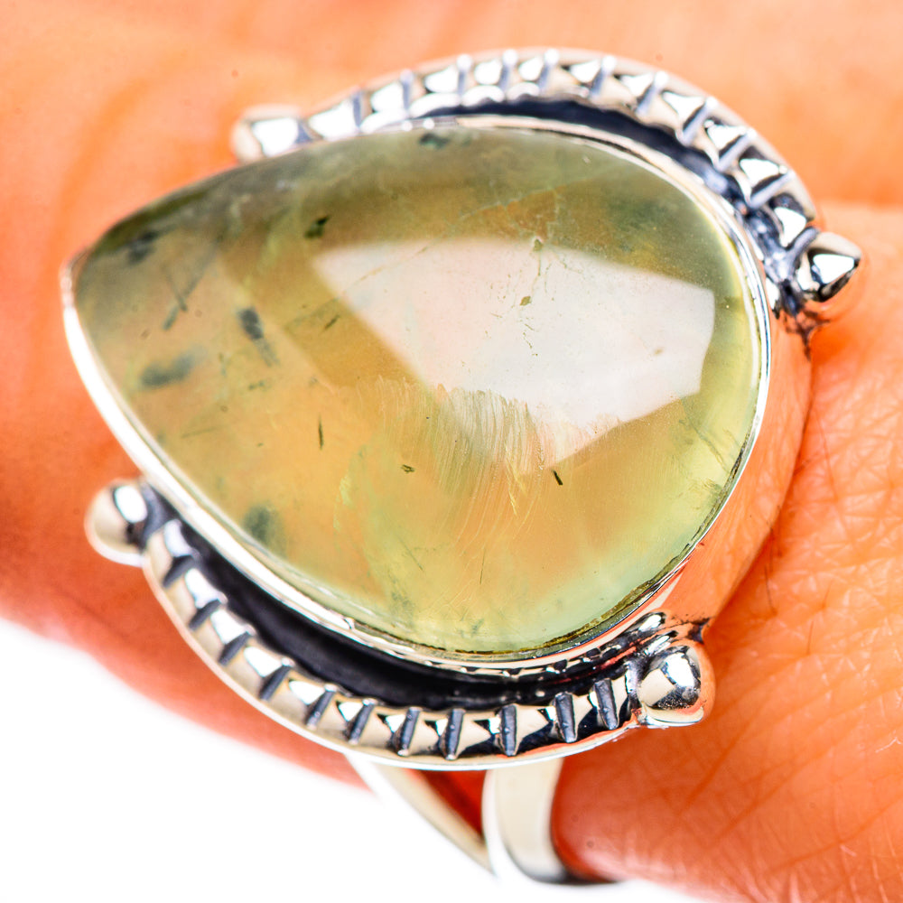Prehnite Rings handcrafted by Ana Silver Co - RING134227