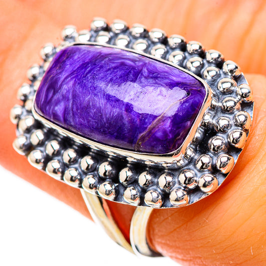 Charoite Rings handcrafted by Ana Silver Co - RING134234