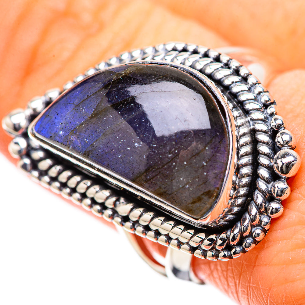 Labradorite Rings handcrafted by Ana Silver Co - RING134242