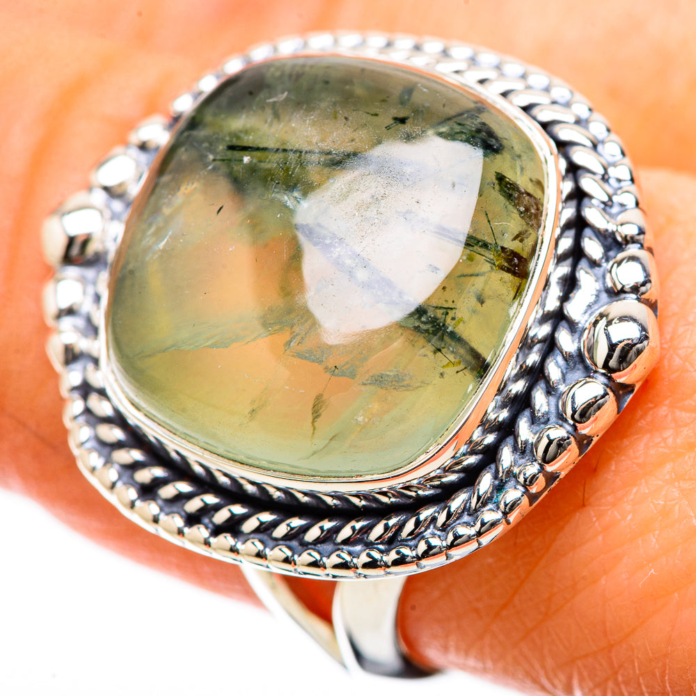 Prehnite Rings handcrafted by Ana Silver Co - RING134246