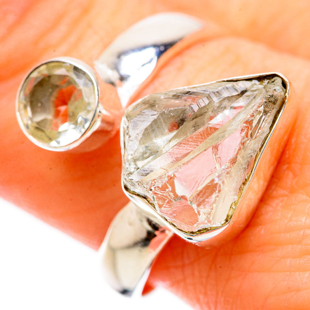 Herkimer Diamond, White Quartz Rings handcrafted by Ana Silver Co - RING134254