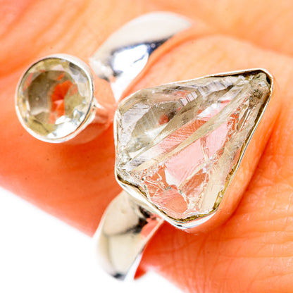 Herkimer Diamond, White Quartz Rings handcrafted by Ana Silver Co - RING134254