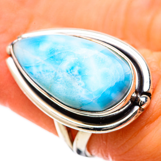 Larimar Rings handcrafted by Ana Silver Co - RING134259