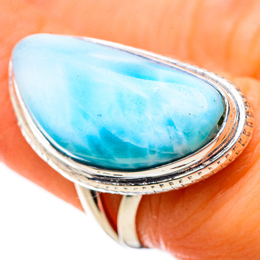 Larimar Rings handcrafted by Ana Silver Co - RING134260