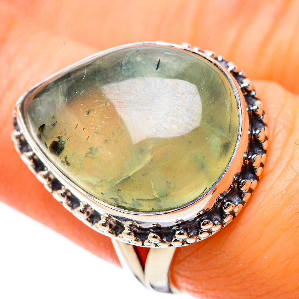 Prehnite Rings handcrafted by Ana Silver Co - RING134263