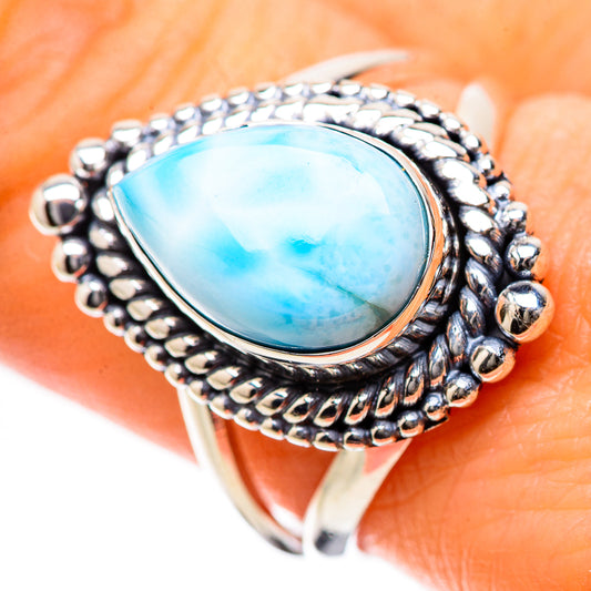 Larimar Rings handcrafted by Ana Silver Co - RING134272