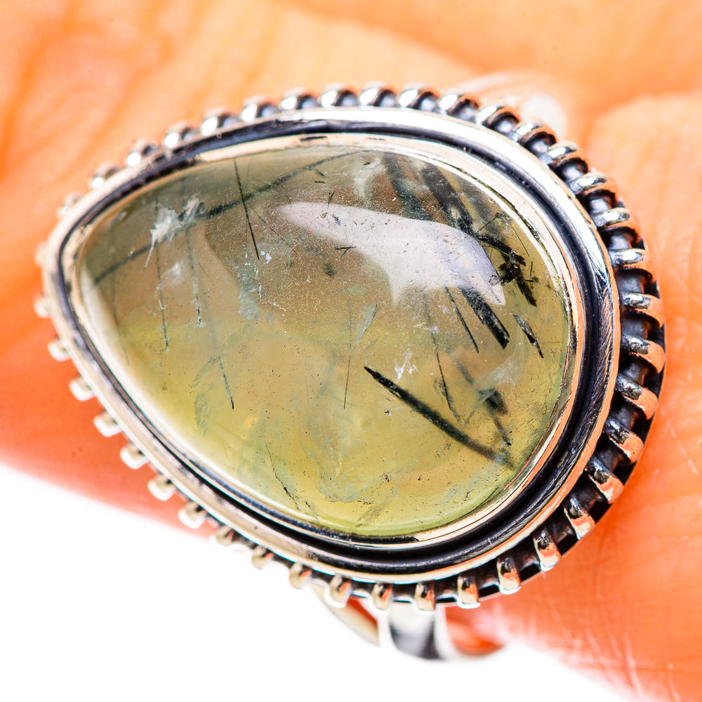 Prehnite Rings handcrafted by Ana Silver Co - RING134274