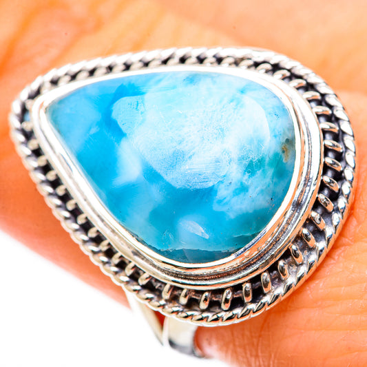 Larimar Rings handcrafted by Ana Silver Co - RING134280