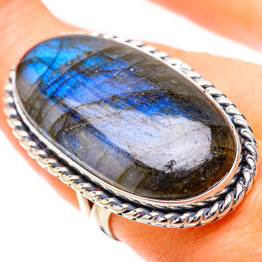 Labradorite Rings handcrafted by Ana Silver Co - RING134284