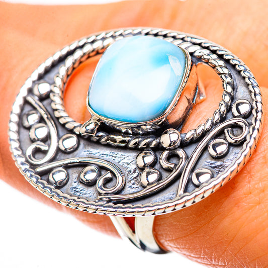 Larimar Rings handcrafted by Ana Silver Co - RING134285