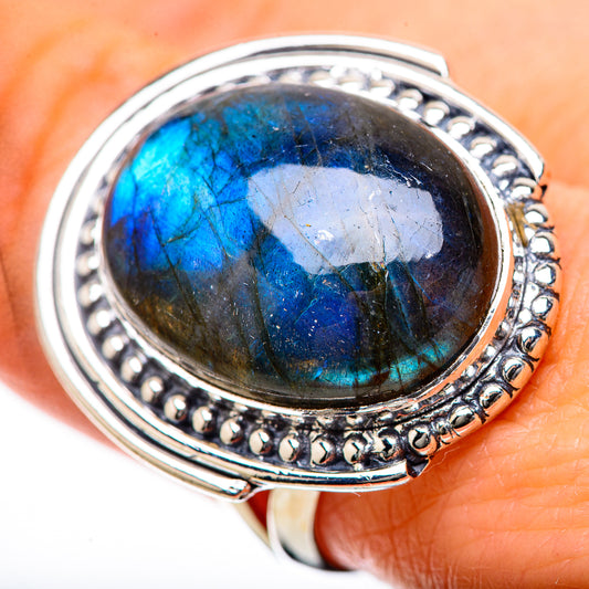 Labradorite Rings handcrafted by Ana Silver Co - RING134286