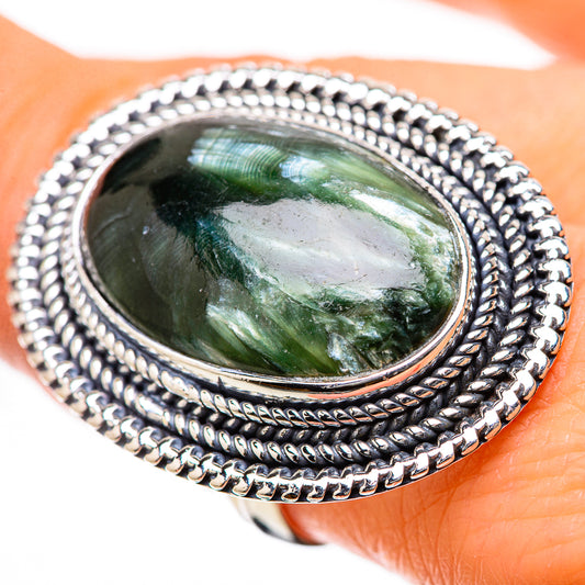 Seraphinite Rings handcrafted by Ana Silver Co - RING134287