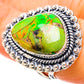 Green Copper Composite Turquoise Rings handcrafted by Ana Silver Co - RING134290