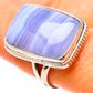 Blue Lace Agate Rings handcrafted by Ana Silver Co - RING134294