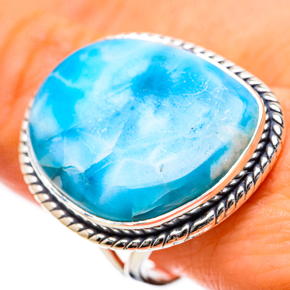 Larimar Rings handcrafted by Ana Silver Co - RING134298