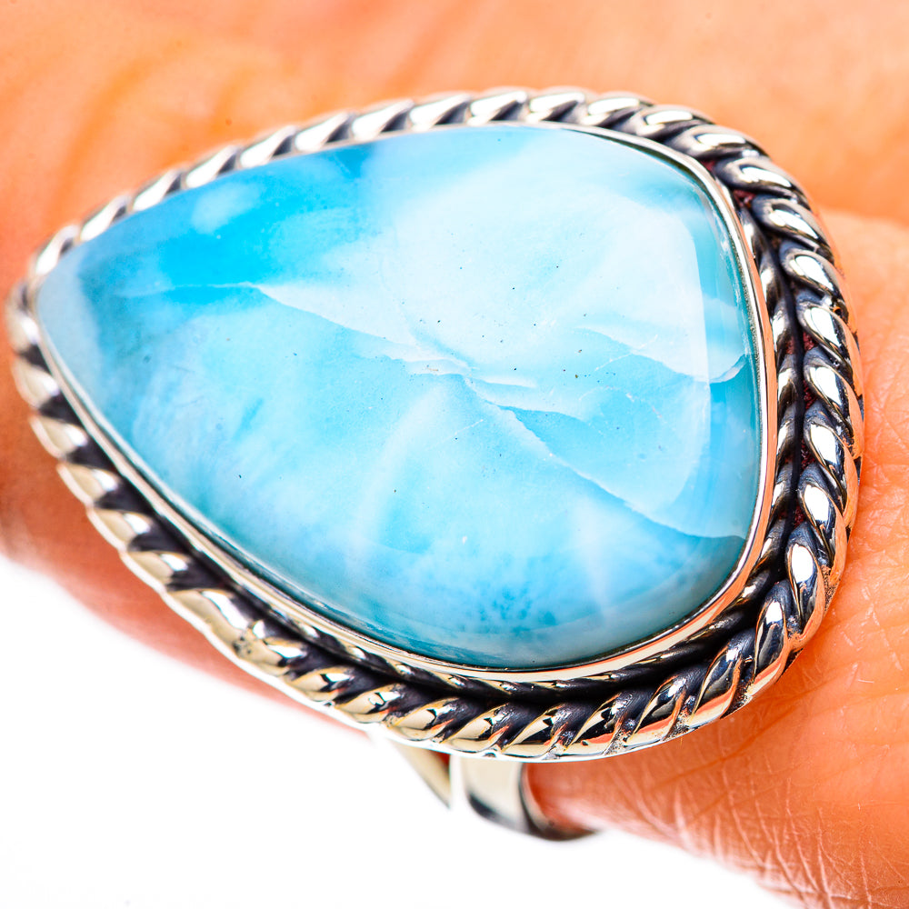 Larimar Rings handcrafted by Ana Silver Co - RING134300