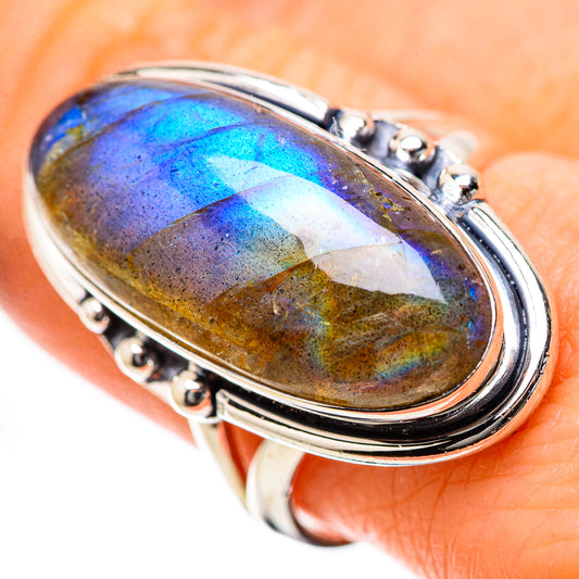 Labradorite Rings handcrafted by Ana Silver Co - RING134303