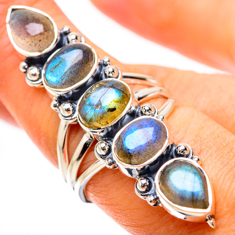Labradorite Rings handcrafted by Ana Silver Co - RING134304