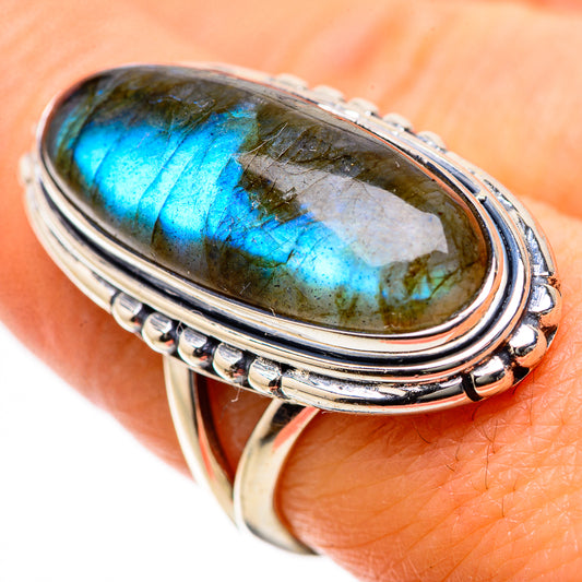 Labradorite Rings handcrafted by Ana Silver Co - RING134315