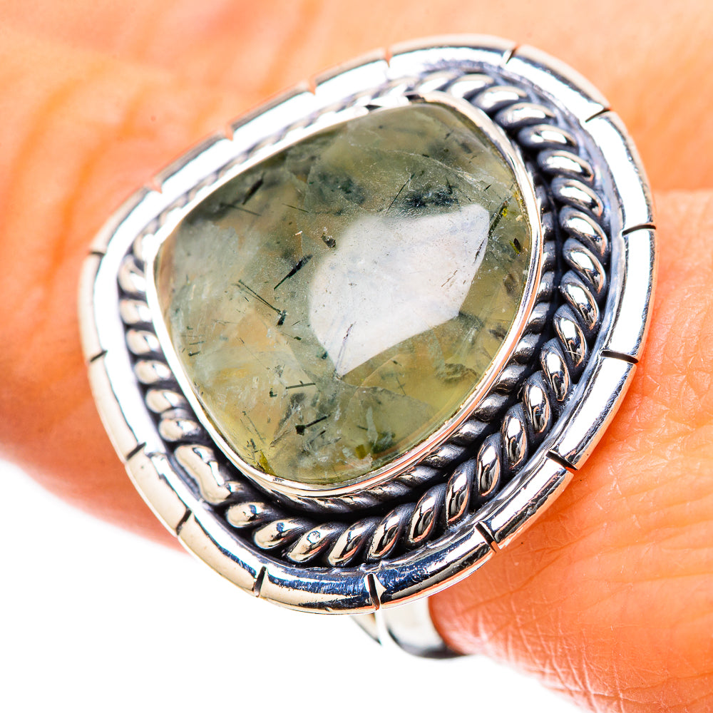 Prehnite Rings handcrafted by Ana Silver Co - RING134319