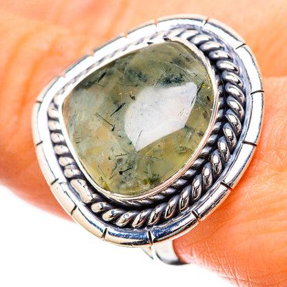 Prehnite Rings handcrafted by Ana Silver Co - RING134319
