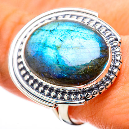 Labradorite Rings handcrafted by Ana Silver Co - RING134325
