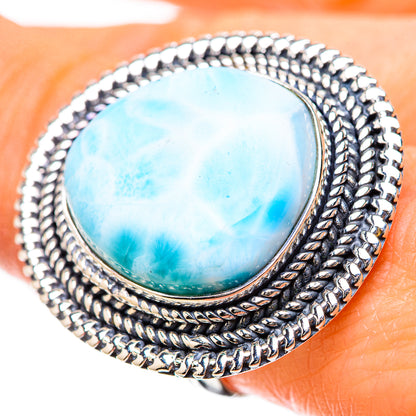 Larimar Rings handcrafted by Ana Silver Co - RING134326