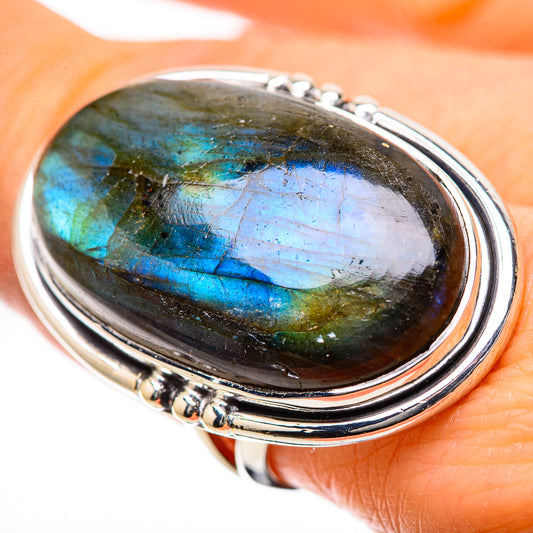 Labradorite Rings handcrafted by Ana Silver Co - RING134327