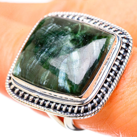 Seraphinite Rings handcrafted by Ana Silver Co - RING134329
